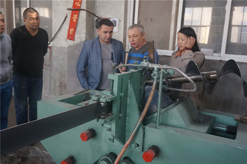 Ukraine customers visited our factory 